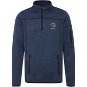FQ1924 Pull-over 'BIRK' bleu marine / bleu chiné / mélange de couleurs / noir