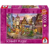 Schmidt Spiele GmbH Puzzle Bavière romantique, Rothenburg ob der Tauber 1000piles Autres