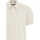 Solid Polo pour homme SDOSWALD, 100 % coton, coupe oversize