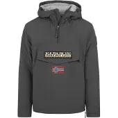 Napapijri Veste mi-saison 'Rainforest' beige / gris foncé / rouge foncé / noir