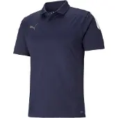 Puma T-Shirt fonctionnel 'TeamLiga' marine / gris / blanc