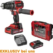 Einhell Perceuse-visseuse à percussion sans fil – TP-CD 18/70 Li-i BL +70 – 70 Nm – 2 batteries + accessoires – Power X-Change
