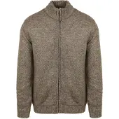 Steppin' Out Cardigan Melange Vert Marron