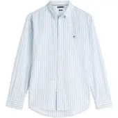 Tommy Hilfiger Chemise 'FLEX' bleu clair / blanc