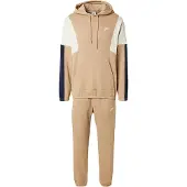 Nike Survêtement 'CLUB FLEECE' beige / ivoire / bleu foncé / blanc