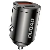Dudao R3MAX Chargeur de voiture USB + USB-C 48W, Adaptateur pour véhicule, Noir