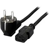 Equip Câble d'alimentation CEE 7/7 (SCHUKO) (M) (1.80 m), Câble d'alimentation, Noir