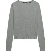 Superdry Cardigan 'Athletic Essential' gris chiné