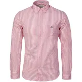 Gant Reg Stripe Long Sleeve Shirt Rose M Homme