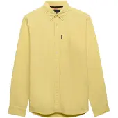 Superdry Essentials Oxford Long Sleeve Shirt Jaune L Homme