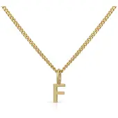 Orolino Chaîne 'Buchstabe F' or