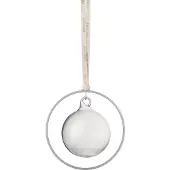 Blomus Set mit 4 KITAI-Weihnachtskugeln, klar/silber (4x)