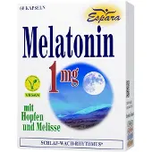 Espara GmbH Espara Gélules de mélatonine 1 mg avec houblon et mélisse, 60 gélules