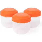 Amuse 3er Set Rikko Snackbox PP poppy, Lunch box, Orange
