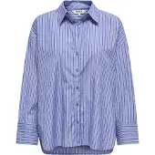 ONLY Chemisier 'ONLOregon' bleu clair / bleu violet / blanc