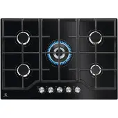 Electrolux Table verre gaz 74cm 5 foyers noir - - KGG75362K -