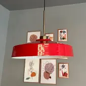 Bamyum Ace Lampe a Suspension Rouge (E27)