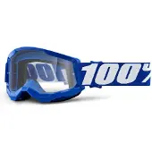 100% Strata 2 Junior Off-road Goggles Bleu Clear/CAT0 Enfants