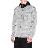 Armani Exchange pour homme. XM001830AF18579M0245 Veste ultralégère en nylon à effet irisé gris (L), Casuel, Polyamide