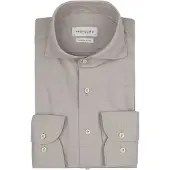 Profuomo Chemise 'Japanese Knitted' beige