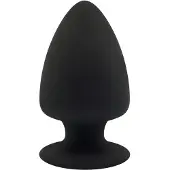 Silexd M - plug anal modelable - 11 cm - silicone noir