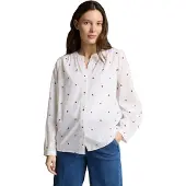 Tom Tailor Chemisier rouge vif / blanc