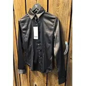 Pikeur blouse élastique aspect satin noir, taille:38