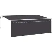 vidaXL Store rétractable Anthracite 400 x 200 cm