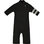Hurley Air 2/2 Mm Short Sleeve Front Zip Shorty Noir S Homme