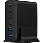 Gembird Chargeur pour appareils mobiles TA-UC-2A4C-PD75-01-BK, universel, noir, charge rapide sur secteur, pour une utilisation intérieure.