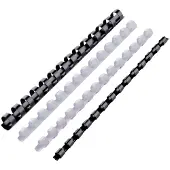 GBC CombBind - 8 mm - 14 anneaux - A5 (148 x 210 mm) - 95 feuilles - noir - 100 unités peigne de reliure en plastique - pour P/N: 2101435, 4400399, IB271106, IB271717