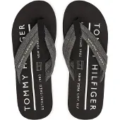 Tommy Hilfiger Tongs Chambray Noir