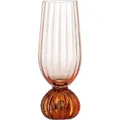 Bloomingville Verres à champagne Taurin roses, lot de 6 pièces