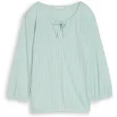 Tom Tailor 1050842 3/4 Sleeve Blouse Vert,Bleu L Femme