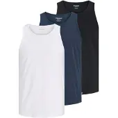 Jack & Jones T-Shirt 'JJEORGANIC' bleu marine / noir / blanc