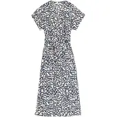 Garcia Robe bleu cobalt / blanc