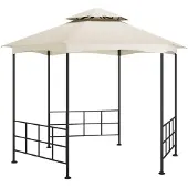 Syfax Belvédère avec parois 3,1x2,7 m Crème