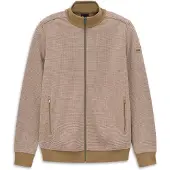 Bugatti Veste de survêtement camel / blanc