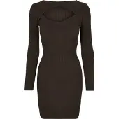 Urban Classics Robes en maille chocolat