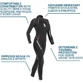 SCUBAPRO Definition 3 Mm Woman Diving Wetsuit Noir M Femme