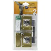 Bricard 2 verrous s'entrouvrants Alpha ? bouton et cylindre 30 mm