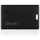 Evolveo TrackCard, localisateur Bluetooth compatible avec Apple Find My, couleur noire