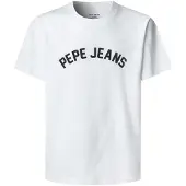 Pepe Jeans pour homme. PM5010295 T-shirt Gio blanc (XXL), Casuel, Coton, Manche courte