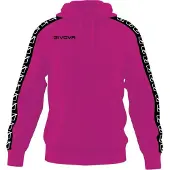 Givova Terry Band Hoodie Rose L Homme
