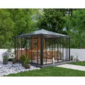 Palram - Canopia Gazebo tonnelle fermée 17.78m² gris anthracite - - 704745 - ledro 3600