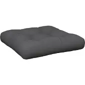 vidaXL Coussin de palette anthracite 58x58x10 cm tissu