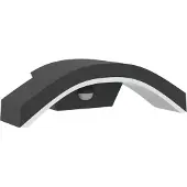 vidaXL Applique murale d'extérieur LED avec capteur Noir Fonte d'aluminium