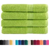vidaXL Serviettes de qualité supérieure SOLUND 4 pcs vert pomme