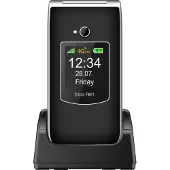 Beafon SL605 LTE, gamme Silver Line, téléphone à clapet avec grandes touches, noir