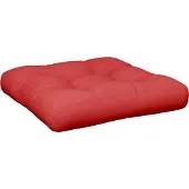 vidaXL Coussin de palette rouge 58x58x10 cm tissu